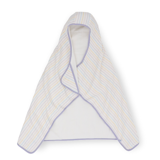 Toddler Hooded Towel - Unicorn Stripe