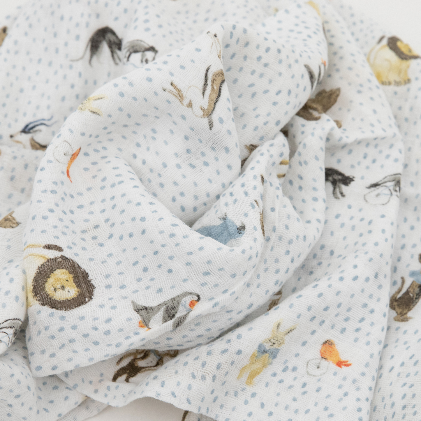 Cotton Muslin Swaddle Blanket 3 Pack - Party Animals