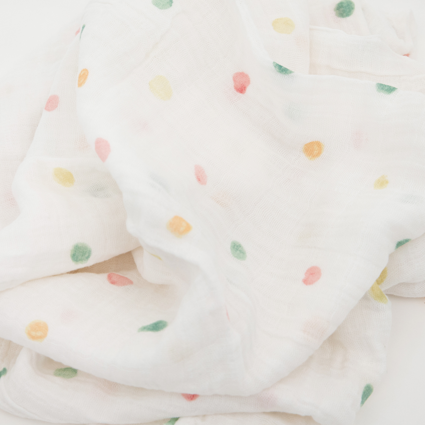 Cotton Muslin Swaddle Blanket - Party Dots