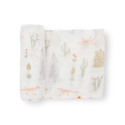 Cotton Muslin Swaddle Blanket - Desert Night