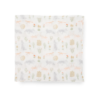 Cotton Muslin Swaddle Blanket - Desert Night