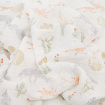 Cotton Muslin Swaddle Blanket - Desert Night