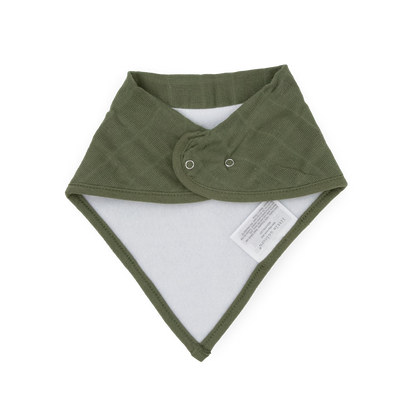 Cotton Muslin + Fleece Bandana Bib 4 Pack - Pressed Petals