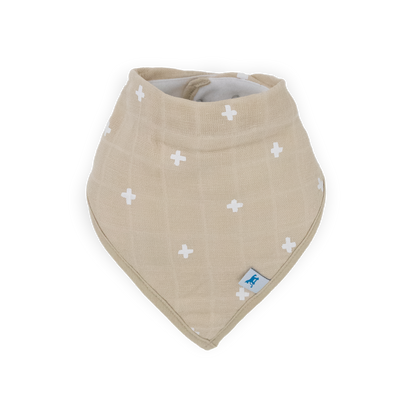 Cotton Muslin + Fleece Bandana Bib 4 Pack - Woof