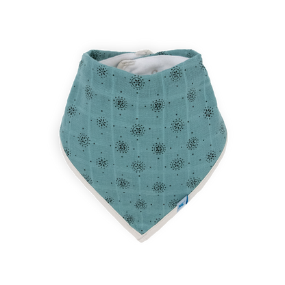 Cotton Muslin + Fleece Bandana Bib 4 Pack - Wallflower