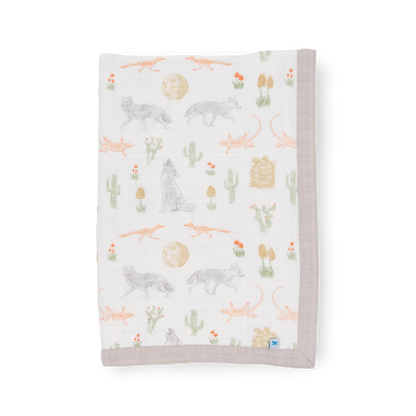 Cotton Muslin Baby Quilt - Desert Night