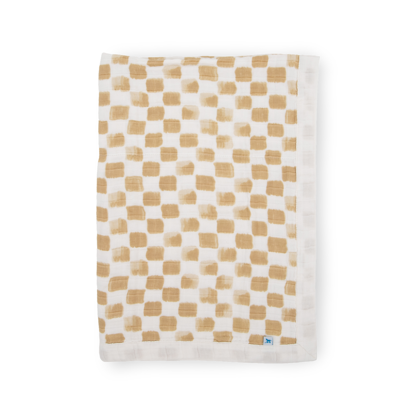 Cotton Muslin Baby Quilt - Adobe Checker