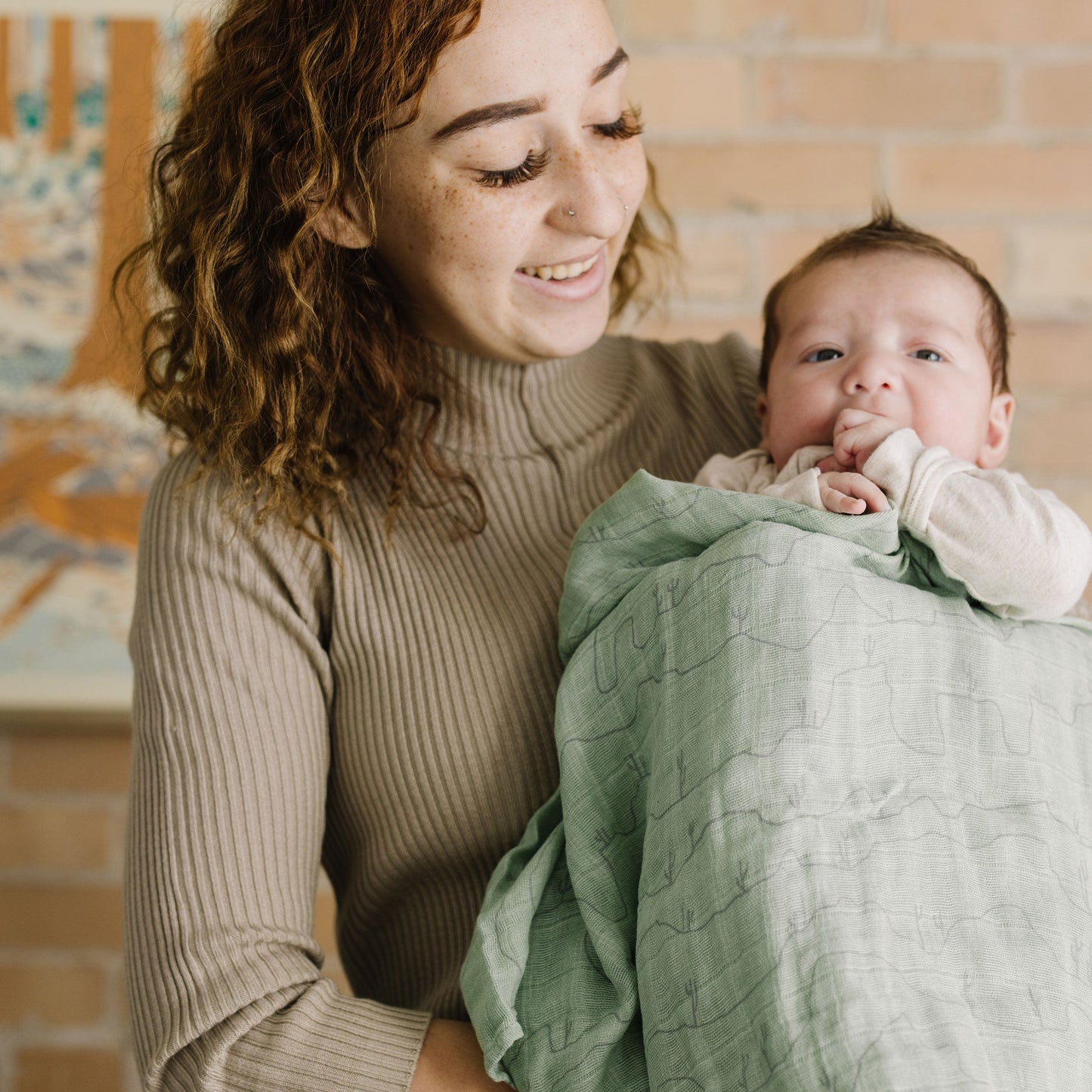 Cotton Muslin Swaddle Blanket 3 Pack - Desert Night