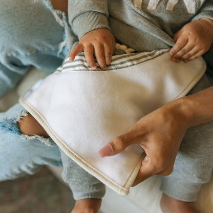 Cotton Muslin + Fleece Bandana Bib 4 Pack - Wallflower