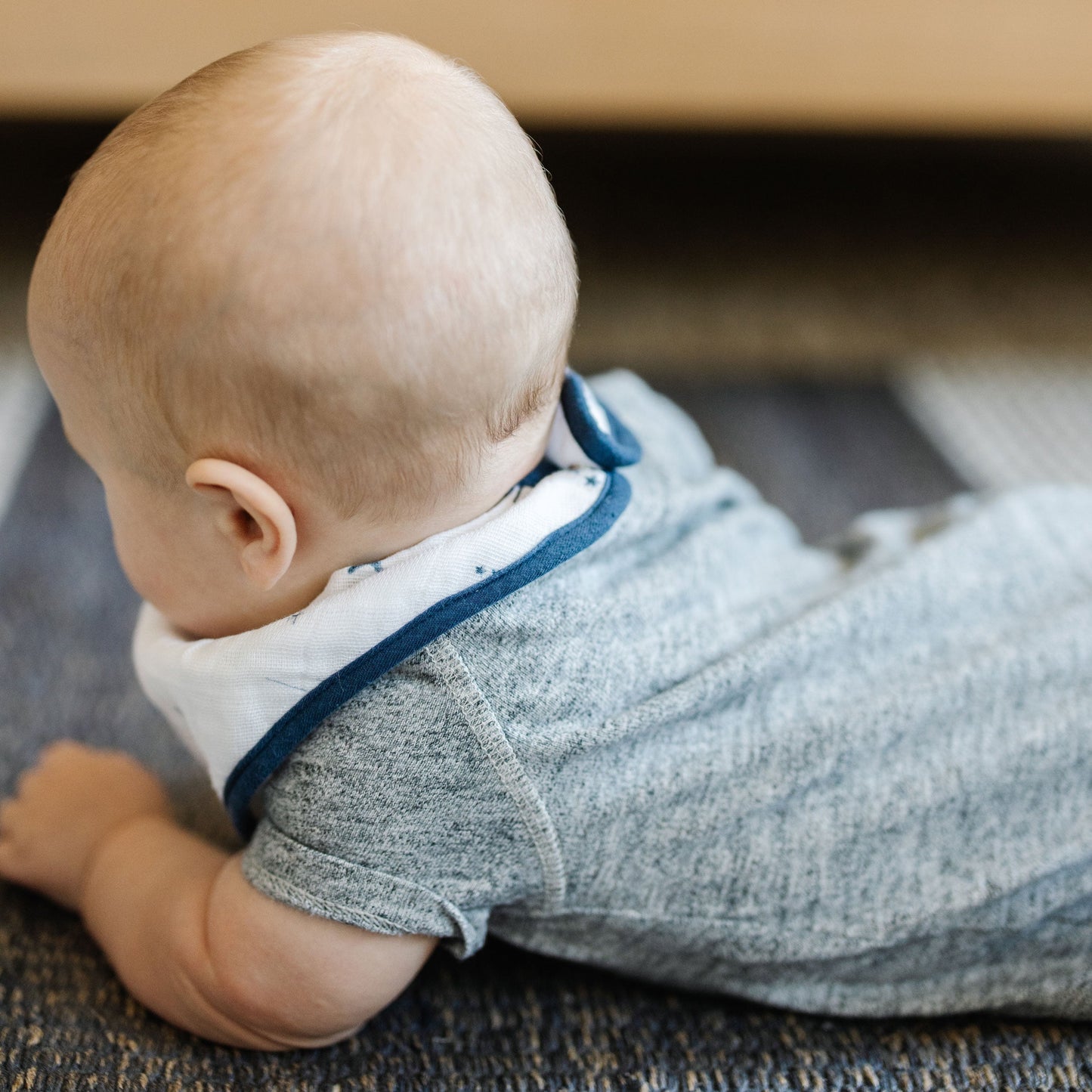 Cotton Muslin + Fleece Bandana Bib 4 Pack - Planetary