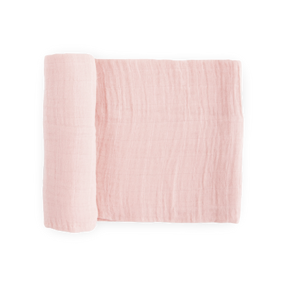 Cotton Muslin Swaddle Blanket - Light Pink