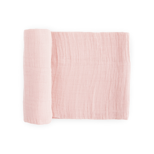 Cotton Muslin Swaddle Blanket - Light Pink