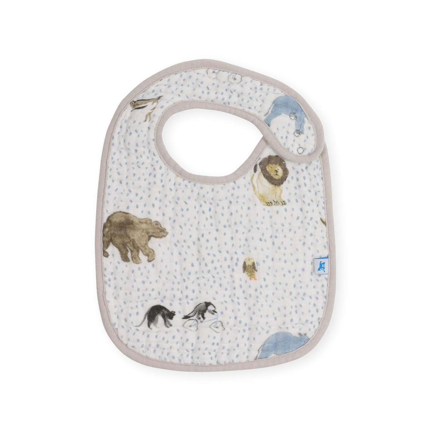 Cotton Muslin Classic Bib 3 Pack - Party Animals