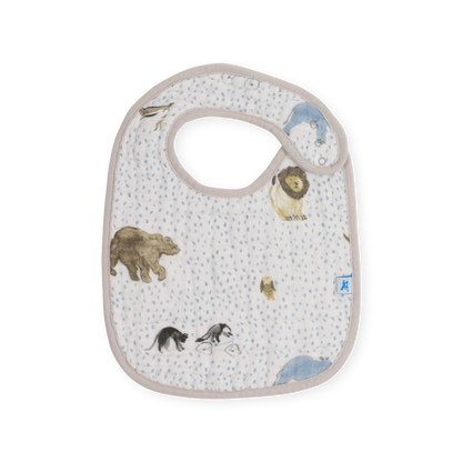 Cotton Muslin Classic Bib 3 Pack - Party Animals