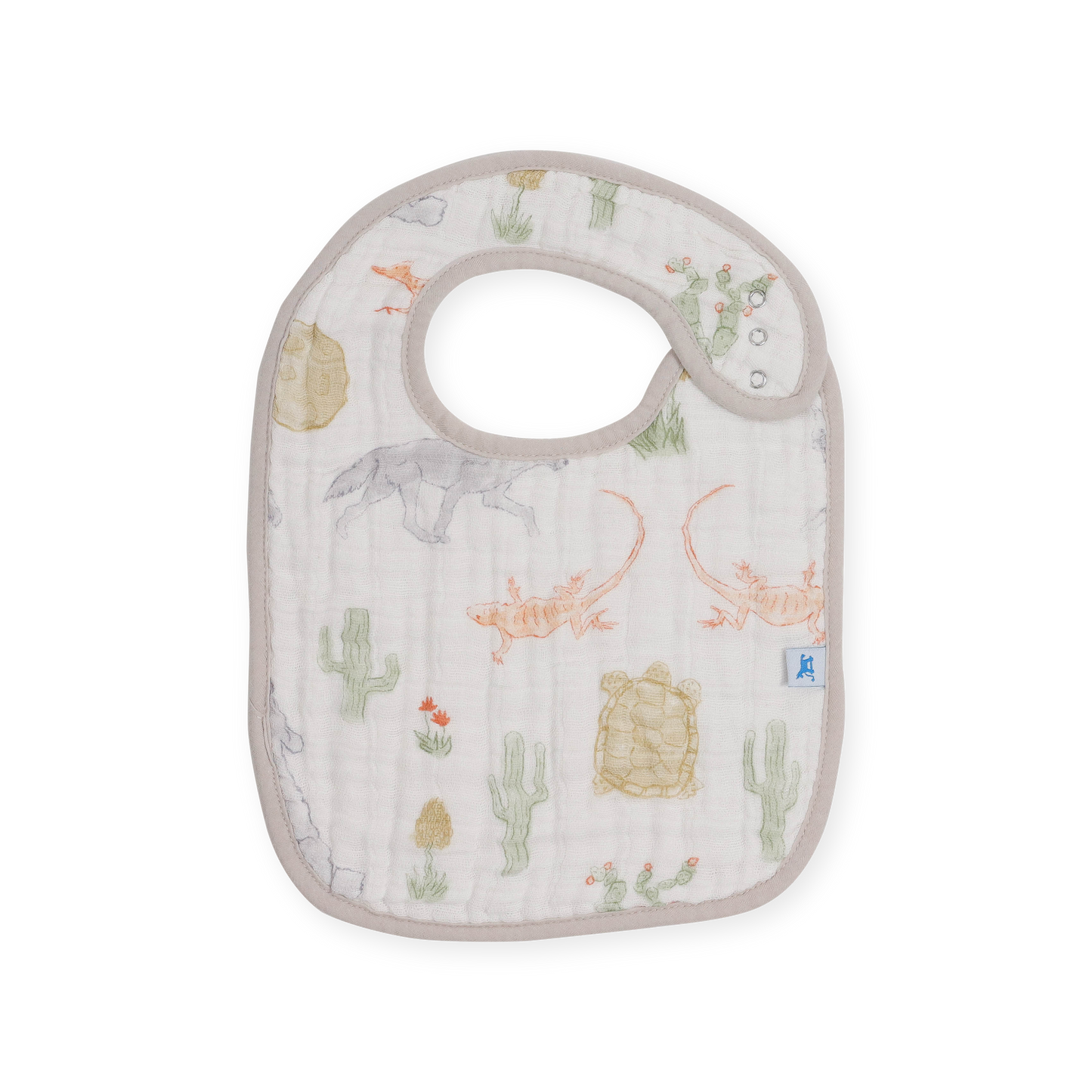 Cotton Muslin Classic Bib 3 Pack - Adobe Checker