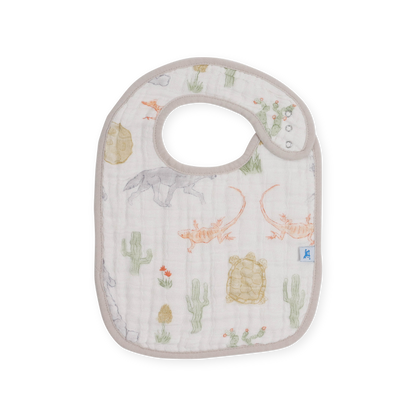 Cotton Muslin Classic Bib 3 Pack - Adobe Checker