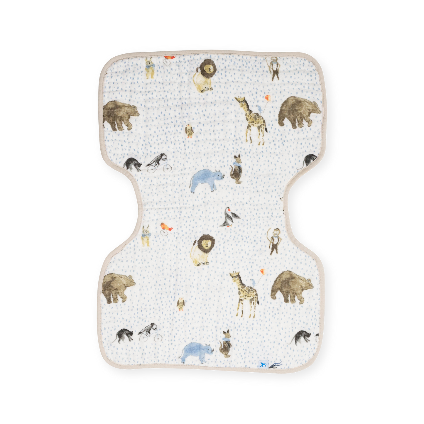 Cotton Muslin Burp Cloth - Party Animals