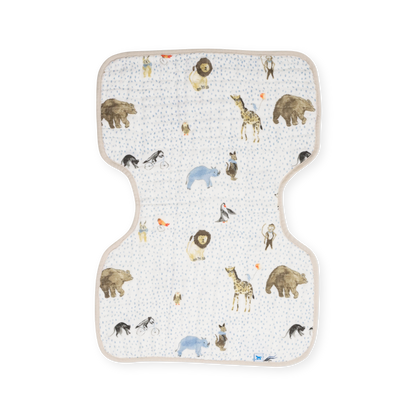 Cotton Muslin Burp Cloth - Party Animals