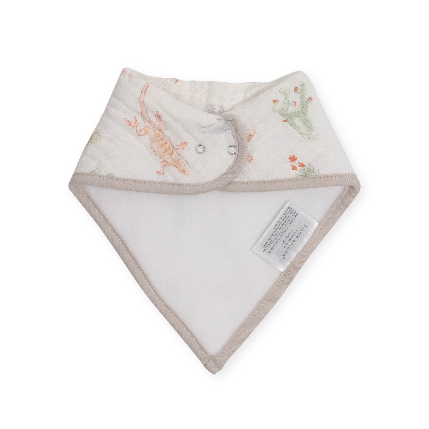 Cotton Muslin + Fleece Bandana Bib 4 Pack - Adobe Checker