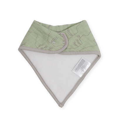 Cotton Muslin + Fleece Bandana Bib 4 Pack - Adobe Checker