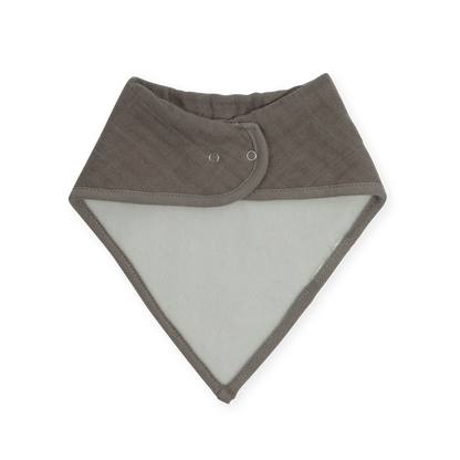 Cotton Muslin + Fleece Bandana Bib 4 Pack - Adobe Checker