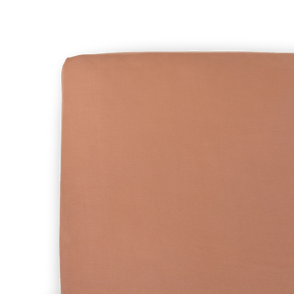 Stretch Knit Crib Sheet - Terracotta