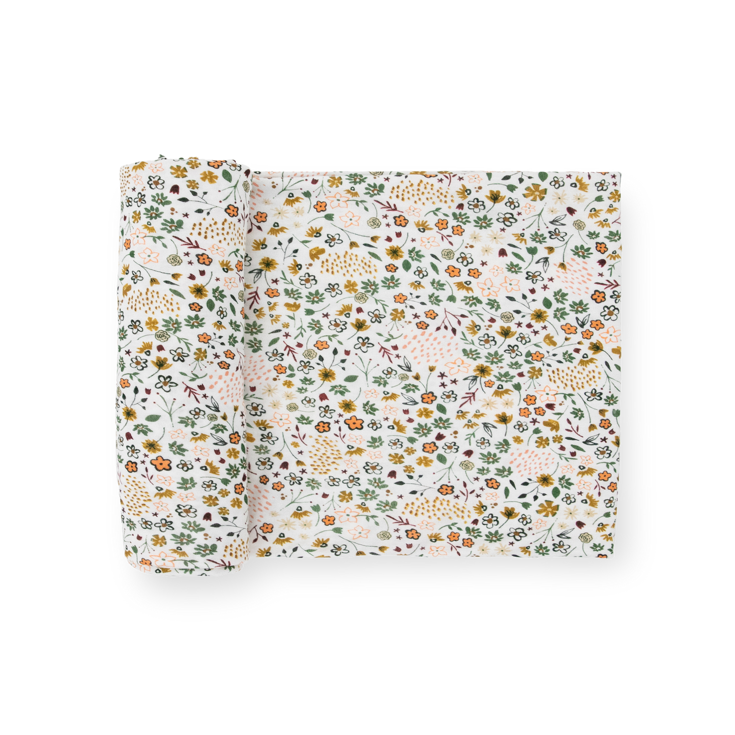 Stretch Knit Swaddle Blanket - Pressed Petals