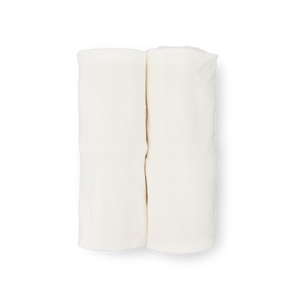 Stretch Knit Swaddle Blanket 2 Pack - White