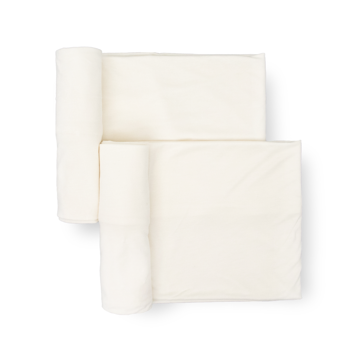 Stretch Knit Swaddle Blanket 2 Pack - White