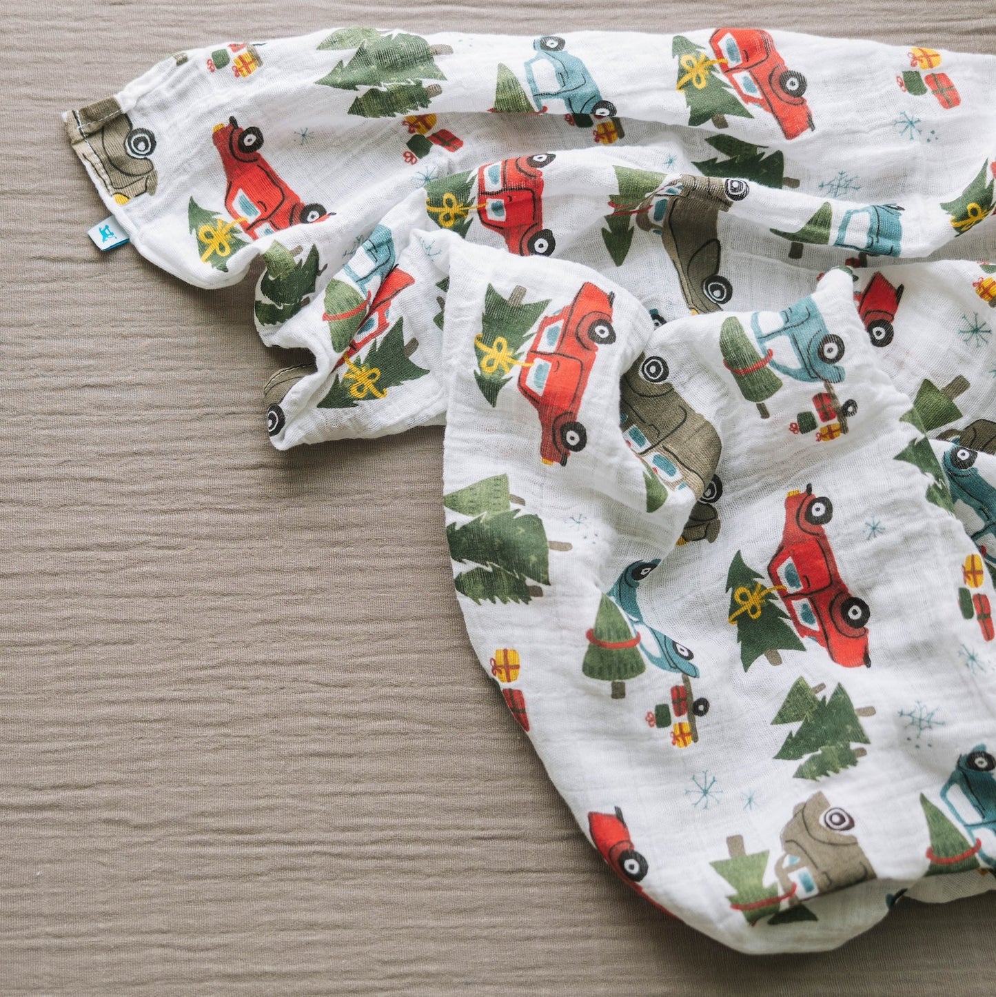 Cotton Muslin Swaddle Blanket 3 Pack - Holiday Haul