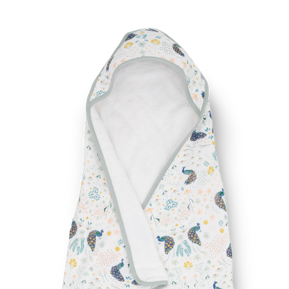 Infant Hooded Towel - Peacock