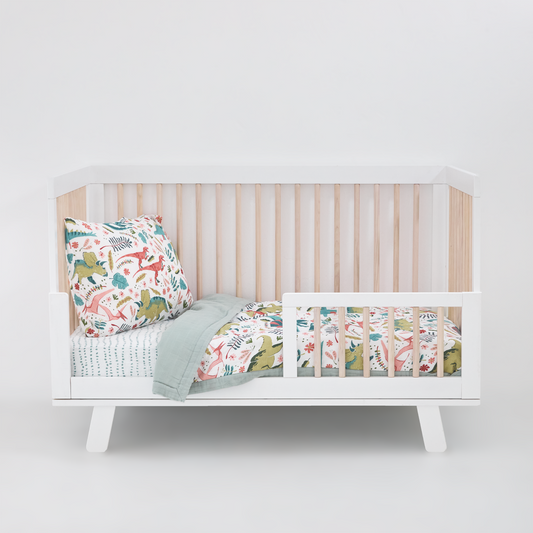 Cotton Muslin Toddler Bedding 3 Piece Set - Boho Dino