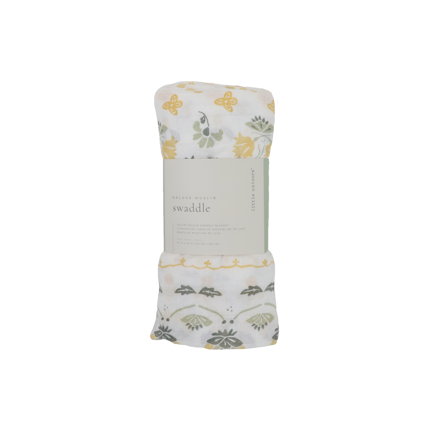 Deluxe Muslin Swaddle Blanket - Heirloom Floral