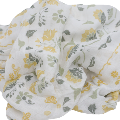 Deluxe Muslin Swaddle Blanket - Heirloom Floral