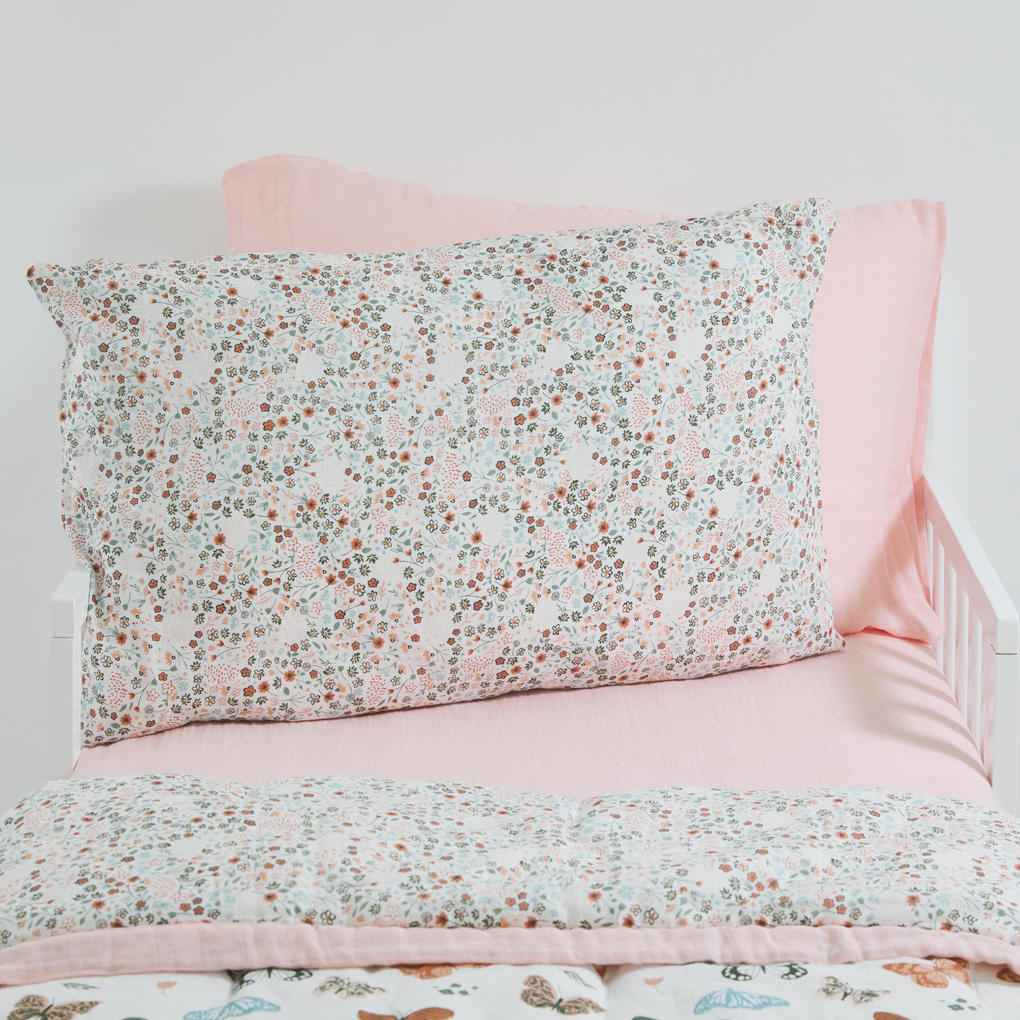 Cotton Muslin Pillowcase 2 Pack - Petal Press