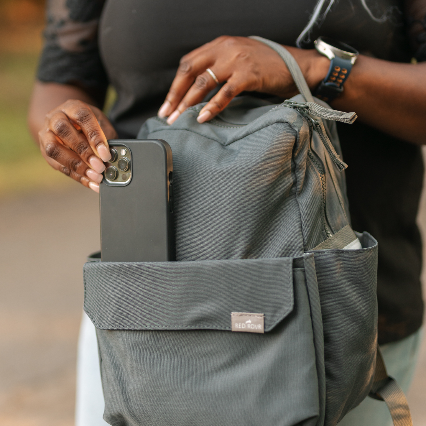 Mini Roo Backpack - Charcoal