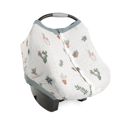 Cotton Muslin Car Seat Canopy - Prickle Pots