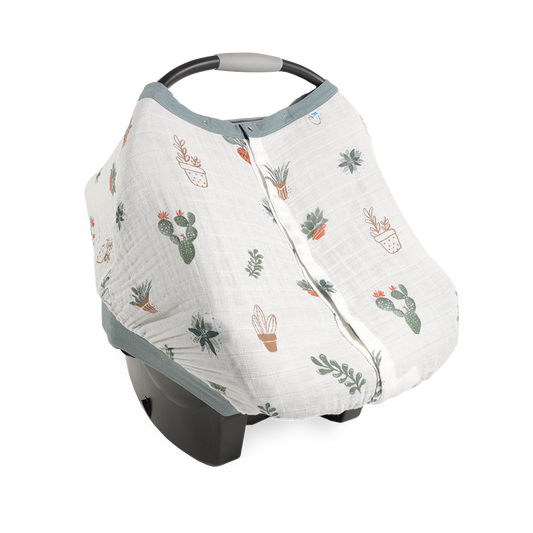 Cotton Muslin Car Seat Canopy - Prickle Pots