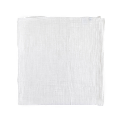 Cotton Muslin Swaddle Blanket 3 Pack - White