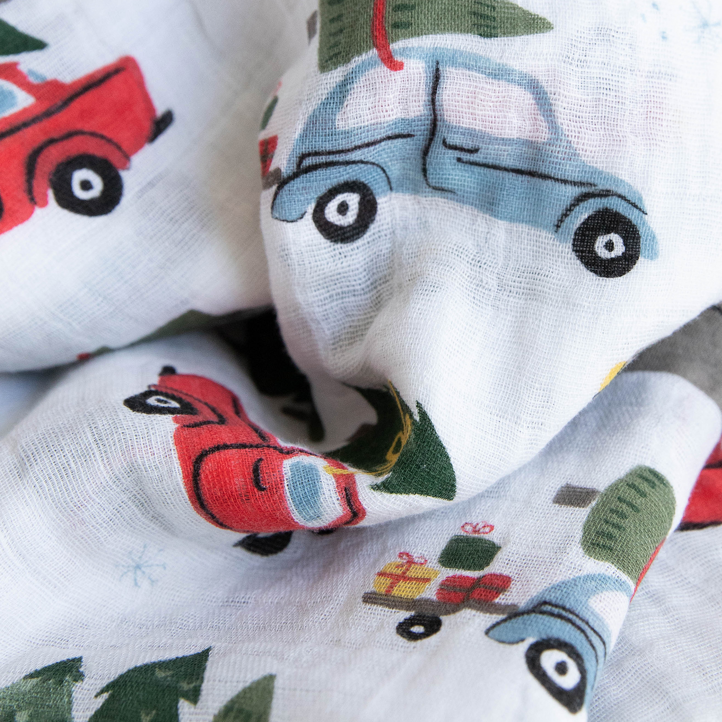 Cotton Muslin Swaddle Blanket 3 Pack - Holiday Haul