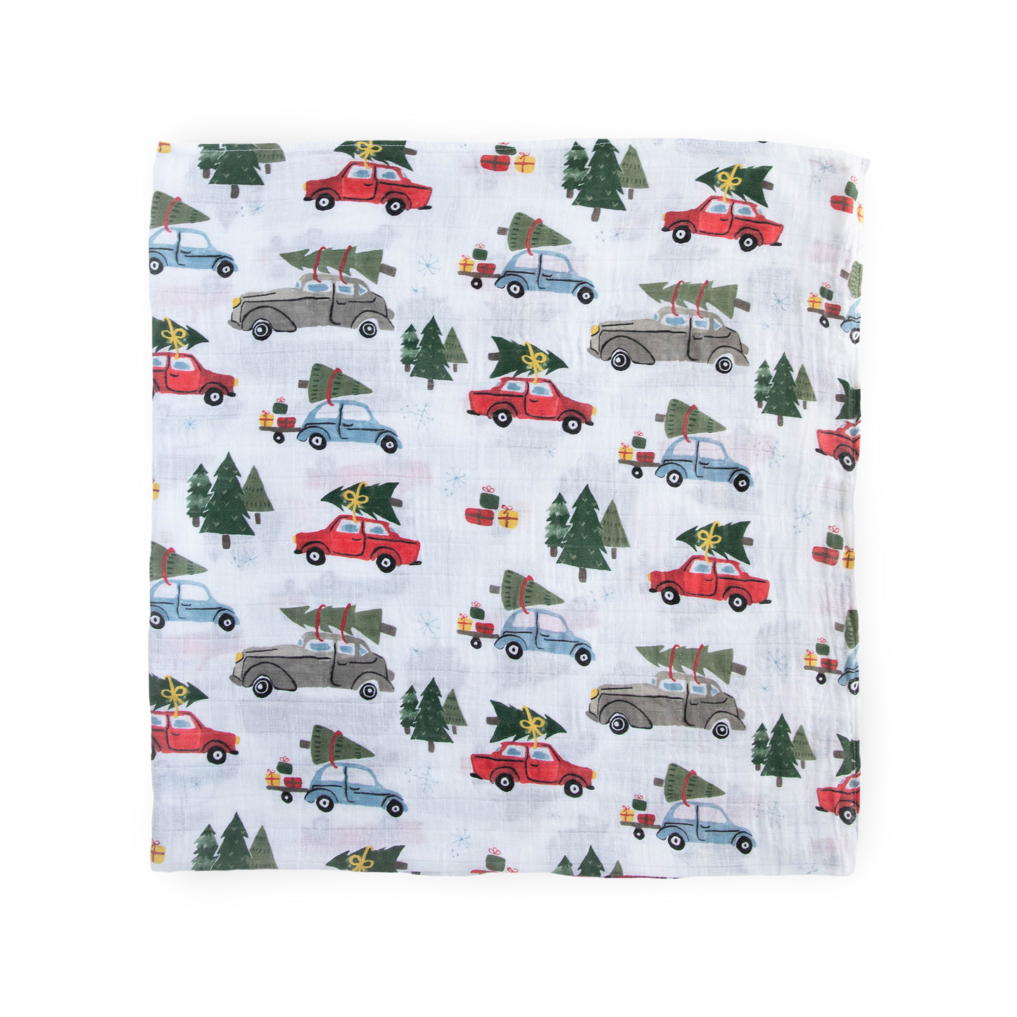 Cotton Muslin Swaddle Blanket 3 Pack - Holiday Haul