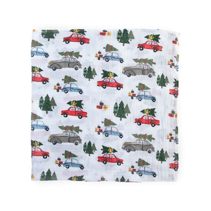 Cotton Muslin Swaddle Blanket 3 Pack - Holiday Haul