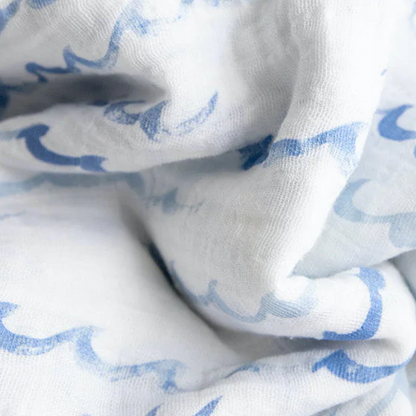 Cotton Muslin Swaddle Blanket 3 Pack - Shark 2