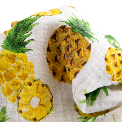 Cotton Muslin Swaddle Blanket 3 Pack - Tropical Fruit