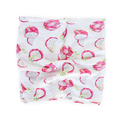 Cotton Muslin Swaddle Blanket 3 Pack - Tropical Fruit