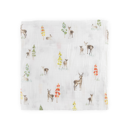 Cotton Muslin Swaddle Blanket 3 Pack - Oh Deer 2