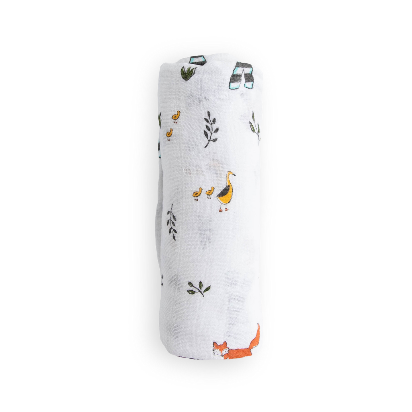 Cotton Muslin Swaddle Blanket - Forest Friends