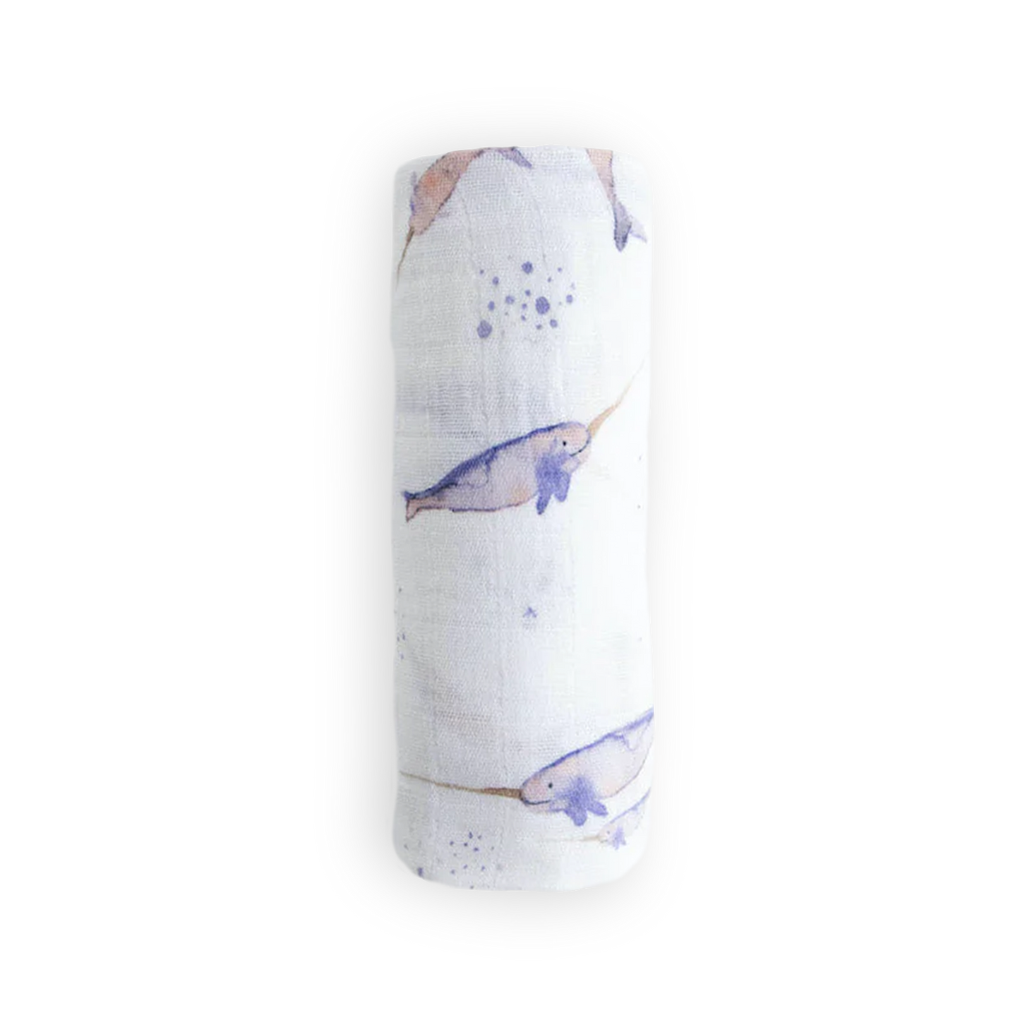 Cotton Muslin Swaddle Blanket - Narwhal