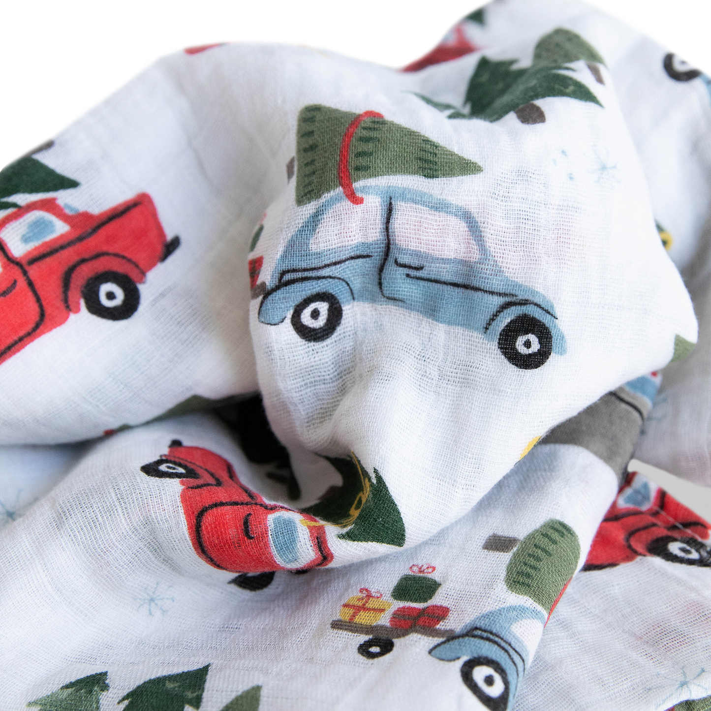 Cotton Muslin Swaddle Blanket - Holiday Haul