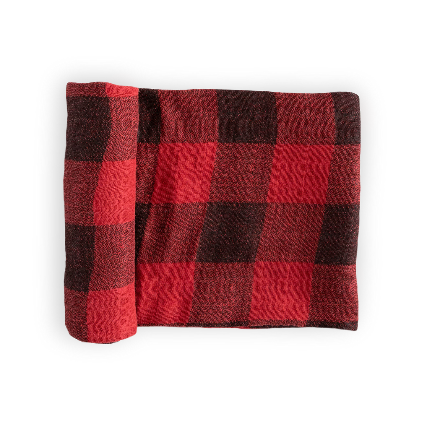 Cotton Muslin Swaddle Blanket - Red Plaid